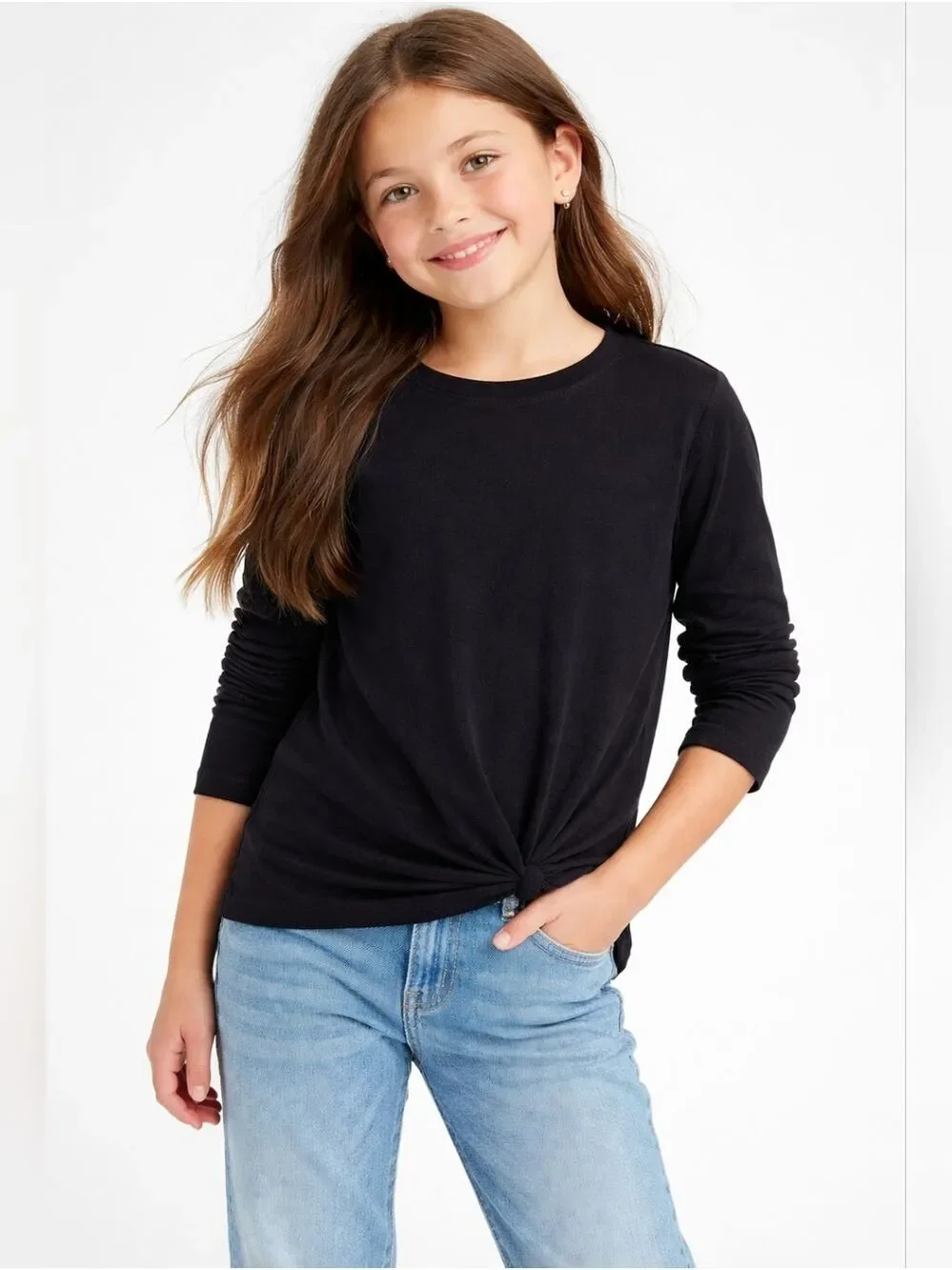 GAP Kids Long Sleeve Twist Knot Tee XL